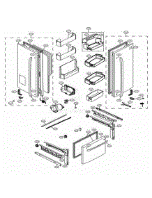 Door Parts parts for Lg Refrigerator 72039 from AppliancePartsPros.com