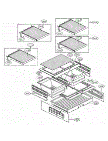 Refrigerator Parts parts for Lg Refrigerator 72039 from AppliancePartsPros.com