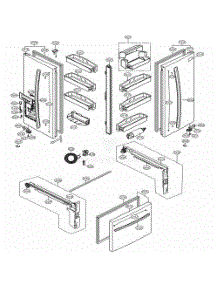 Door Parts parts for Lg Refrigerator 72123 from AppliancePartsPros.com