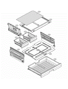 Refrigerator Parts - Pantry parts for Lg Refrigerator 72123 from AppliancePartsPros.com