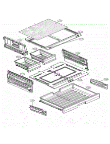 Refrigerator Parts - Pantry parts for Lg Refrigerator 72302 from AppliancePartsPros.com