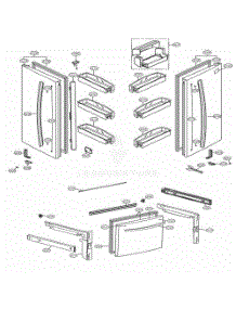 Door Parts parts for Lg Refrigerator 72303 from AppliancePartsPros.com