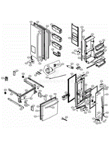 Door Parts parts for Lg Refrigerator 72373 from AppliancePartsPros.com