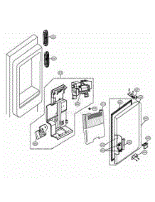 Ice Maker And Ice Bin Parts parts for Lg Refrigerator 72373 from AppliancePartsPros.com