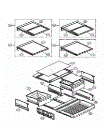 Refrigerator Parts parts for Lg Refrigerator 72373 from AppliancePartsPros.com