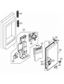 Ice Maker And Ice Bin Parts parts for Lg Refrigerator 72379 from AppliancePartsPros.com