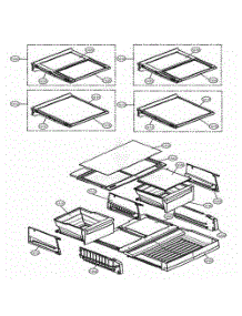 Refrigerator Parts parts for Lg Refrigerator 72379 from AppliancePartsPros.com