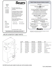 Valve & Water Tube Parts parts for Lg Refrigerator 72489 from AppliancePartsPros.com