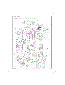 Case Parts parts for Lg Refrigerator 72493 from AppliancePartsPros.com