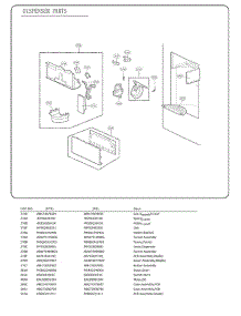 Section 7 parts for Lg Refrigerator 72493 from AppliancePartsPros.com