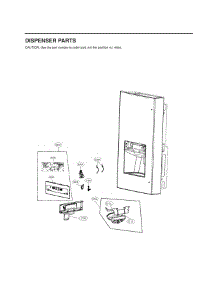 Dispenser Parts parts for Lg Refrigerator 72595 from AppliancePartsPros.com