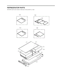Refrigerator Parts parts for Lg Refrigerator 72597 from AppliancePartsPros.com