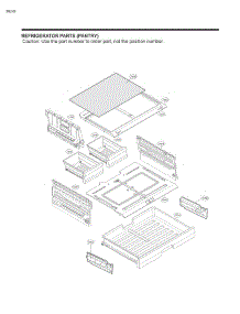Section 4 parts for Lg Refrigerator 73033 from AppliancePartsPros.com
