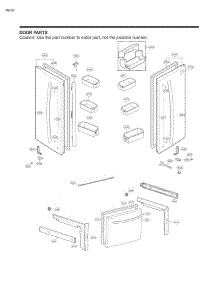 Section 5 parts for Lg Refrigerator 73033 from AppliancePartsPros.com