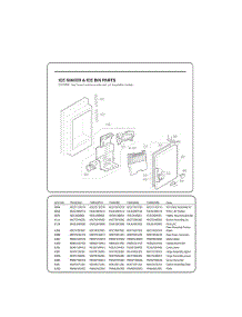 Freezer Parts parts for Lg Refrigerator 73053 from AppliancePartsPros.com