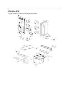 Door Parts parts for Lg Refrigerator 73102 from AppliancePartsPros.com