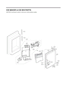 Ice Maker & Ice Bin Parts parts for Lg Refrigerator 73102 from AppliancePartsPros.com