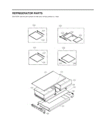 Refrigerator Parts parts for Lg Refrigerator 73102 from AppliancePartsPros.com