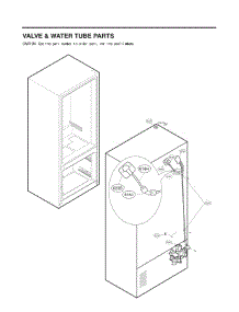 Valve & Water Tube Parts parts for Lg Refrigerator 73109 from AppliancePartsPros.com