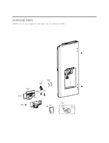 Dispenser Parts parts for Lg Refrigerator 73115 from AppliancePartsPros.com