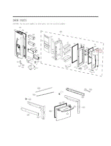 Door Parts parts for Lg Refrigerator 73115 from AppliancePartsPros.com