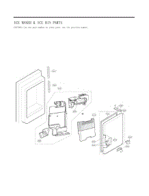 Ice Maker & Ice Bin Parts parts for Lg Refrigerator 73115 from AppliancePartsPros.com