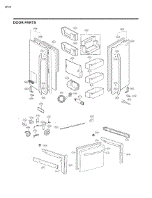 Door Parts parts for Lg Refrigerator 73133 from AppliancePartsPros.com