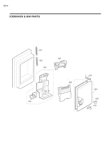 Ice Maker & Bin Parts parts for Lg Refrigerator 73133 from AppliancePartsPros.com
