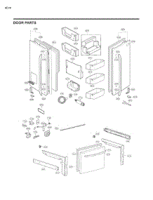 Door Parts parts for Lg Refrigerator 73139 from AppliancePartsPros.com