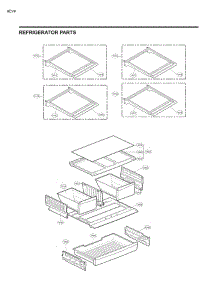 Refrigerator Parts parts for Lg Refrigerator 73139 from AppliancePartsPros.com