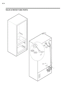 Valve & Water Tube Parts parts for Lg Refrigerator 73139 from AppliancePartsPros.com