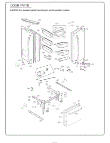 Section 3 parts for Lg Refrigerator 73153 from AppliancePartsPros.com
