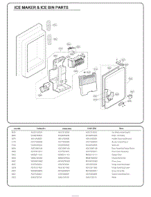 Door Parts parts for Lg Refrigerator 73167 from AppliancePartsPros.com