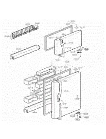 Door Parts parts for Lg Refrigerator 73254 from AppliancePartsPros.com