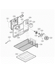 Freezer Parts parts for Lg Refrigerator 73259 from AppliancePartsPros.com
