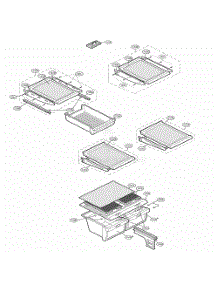 Refrigerator Parts parts for Lg Refrigerator 73259 from AppliancePartsPros.com