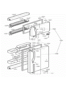 Door Parts parts for Lg Refrigerator 73969 from AppliancePartsPros.com