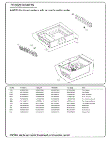 Freezer Parts parts for Lg Refrigerator 74013 from AppliancePartsPros.com