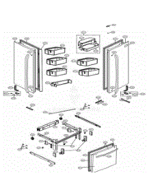 Door Parts parts for Lg Refrigerator 74015 from AppliancePartsPros.com