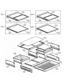 Refrigerator Parts parts for Lg Refrigerator 74015 from AppliancePartsPros.com
