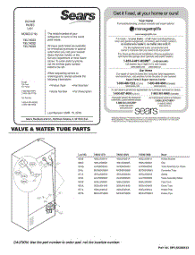 Valve & Water Tube Parts parts for Lg Refrigerator 74033 from AppliancePartsPros.com