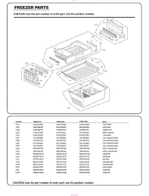 Freezer Parts parts for Lg Refrigerator 74039 from AppliancePartsPros.com