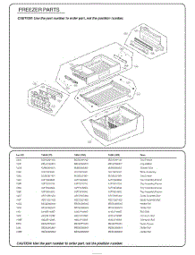 Freezer Parts parts for Lg Refrigerator 74049 from AppliancePartsPros.com