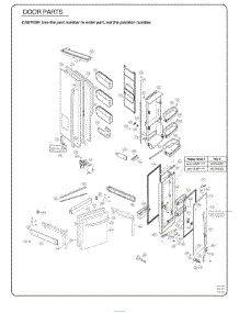 Door Parts parts for Lg Refrigerator 74053 from AppliancePartsPros.com