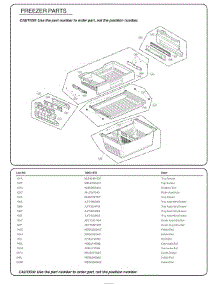 Freezer Parts parts for Lg Refrigerator 74053 from AppliancePartsPros.com