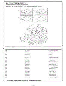 Refrigerator Parts parts for Lg Refrigerator 74053 from AppliancePartsPros.com