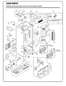 Section 2 parts for Lg Refrigerator 74073 from AppliancePartsPros.com