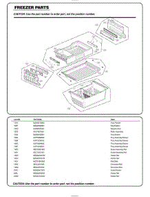 Section 3 parts for Lg Refrigerator 74073 from AppliancePartsPros.com