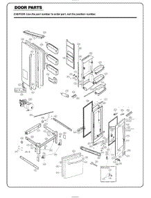 Door Parts parts for Lg Refrigerator 74077 from AppliancePartsPros.com