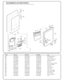 Section 5 parts for Lg Refrigerator 74092 from AppliancePartsPros.com